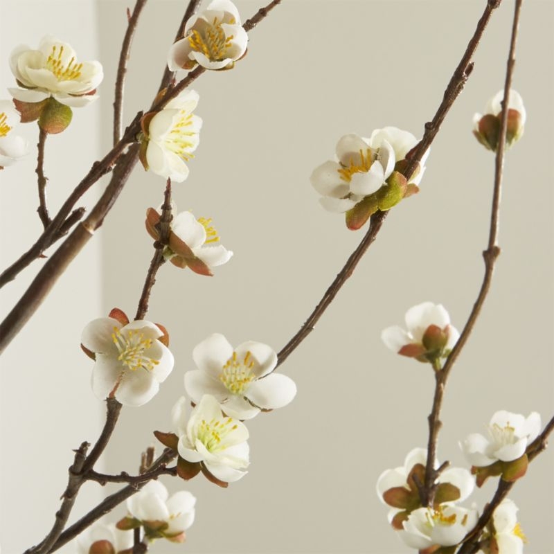Artificial White Cherry Blossom Flower Branch - Image 2