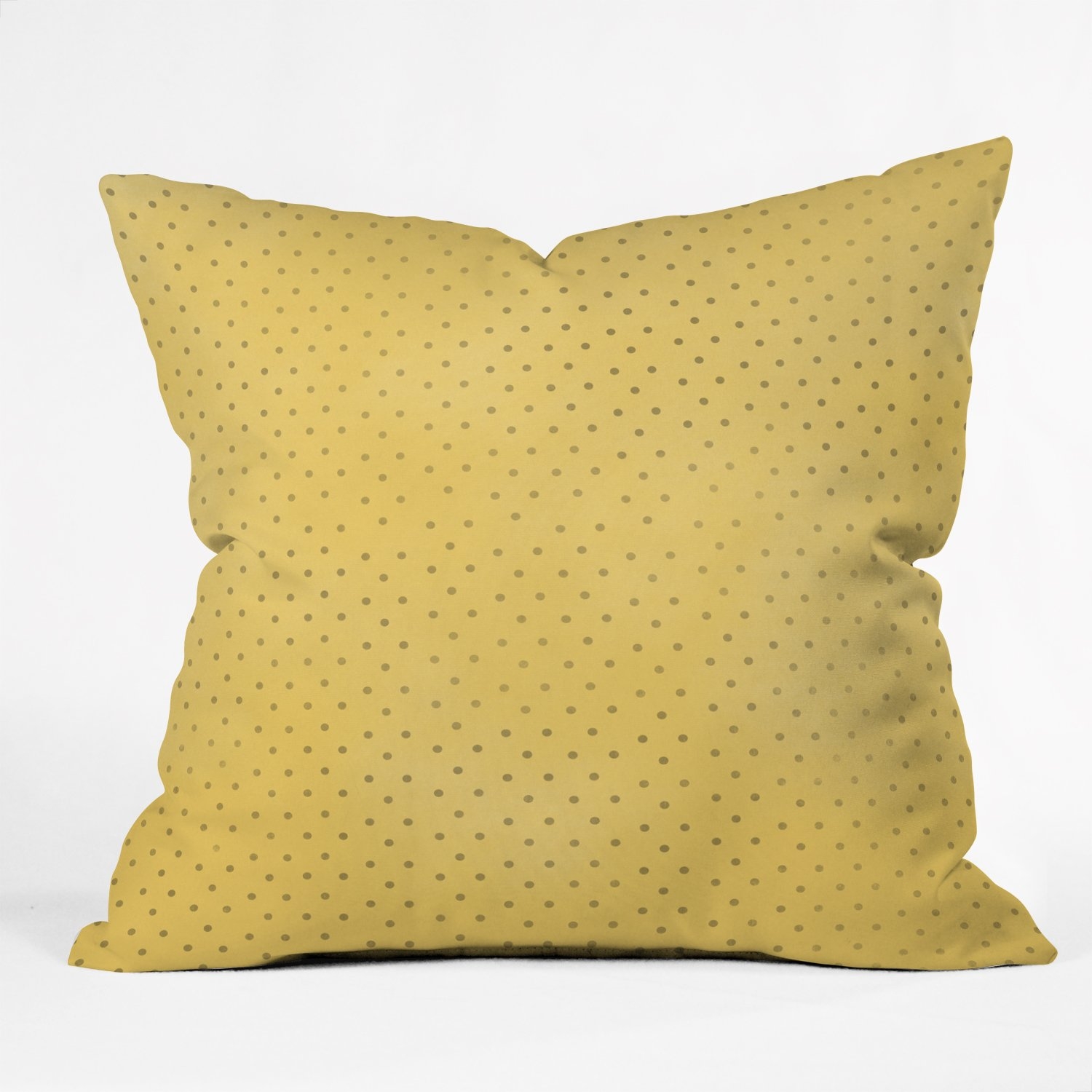 Sunny Yellow Dots Throw Pillow 20x20 - Image 0