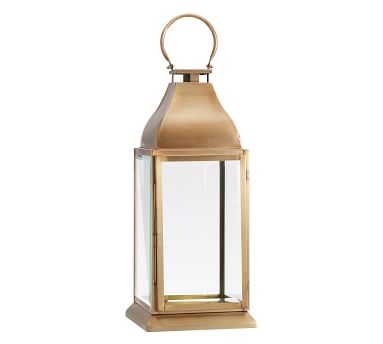 Chester Brushed Lantern, Brass - Large - Image 2