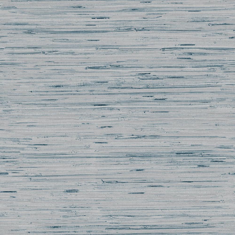 Dazzling Dimensions Lustrous Grasscloth Wallpaper, Blue - Image 0