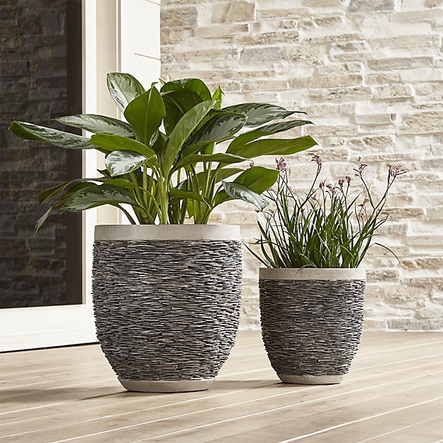 Stacked Small Rock Indoor/Outdoor Planter - Image 1