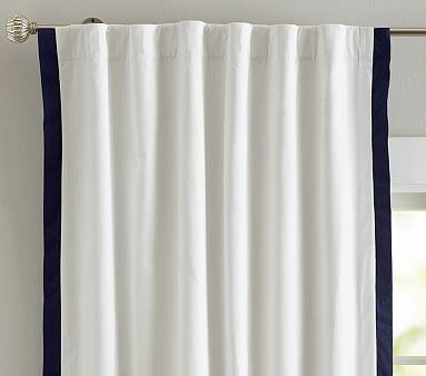 Newport Panel, 96 Inches, Navy - Image 0