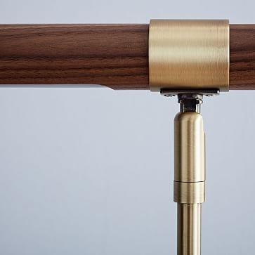 Linear Wood LED Table Lamp, Walnut - Image 2