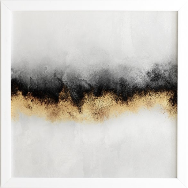 BLACK AND GOLD SKY, 30" x 30" - Image 0