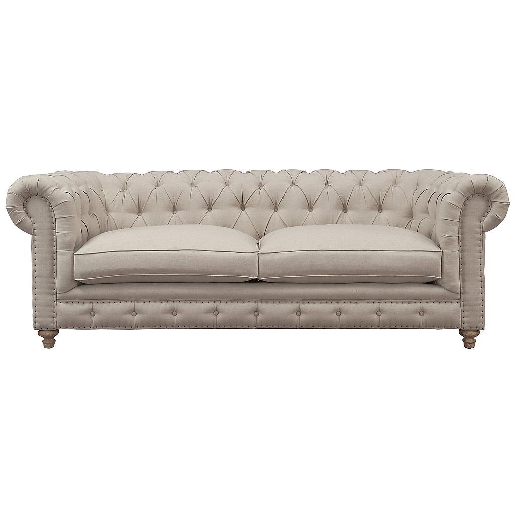 Osborn Beige Linen Sofa - Image 0