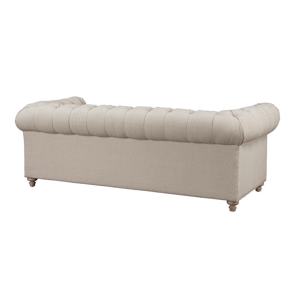 Osborn Beige Linen Sofa - Image 3