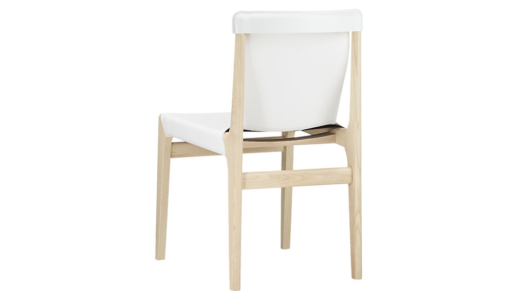 Burano White Leather Sling Chair - Image 4