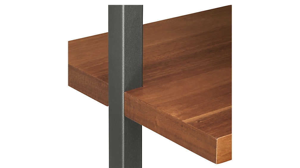 helix 96" acacia shelf with 2 drawers - Image 3