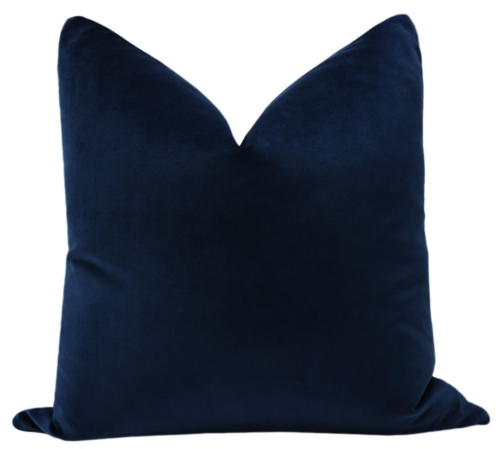 Classic Velvet // Navy Pillow  Cover - Image 0