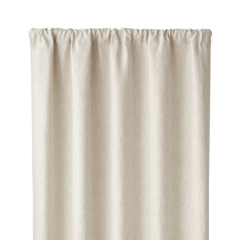 Largo Natural Linen Blackout Curtain Panel  GreyNatural 50"x84" - Image 2