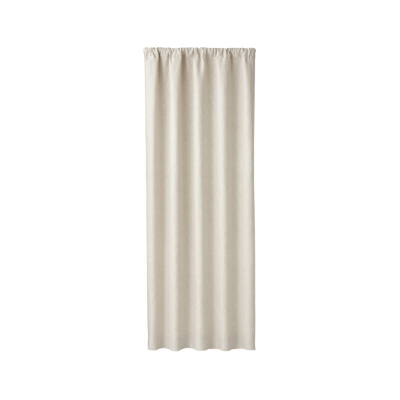 Largo Natural Linen Blackout Curtain Panel  GreyNatural 50"x84" - Image 5