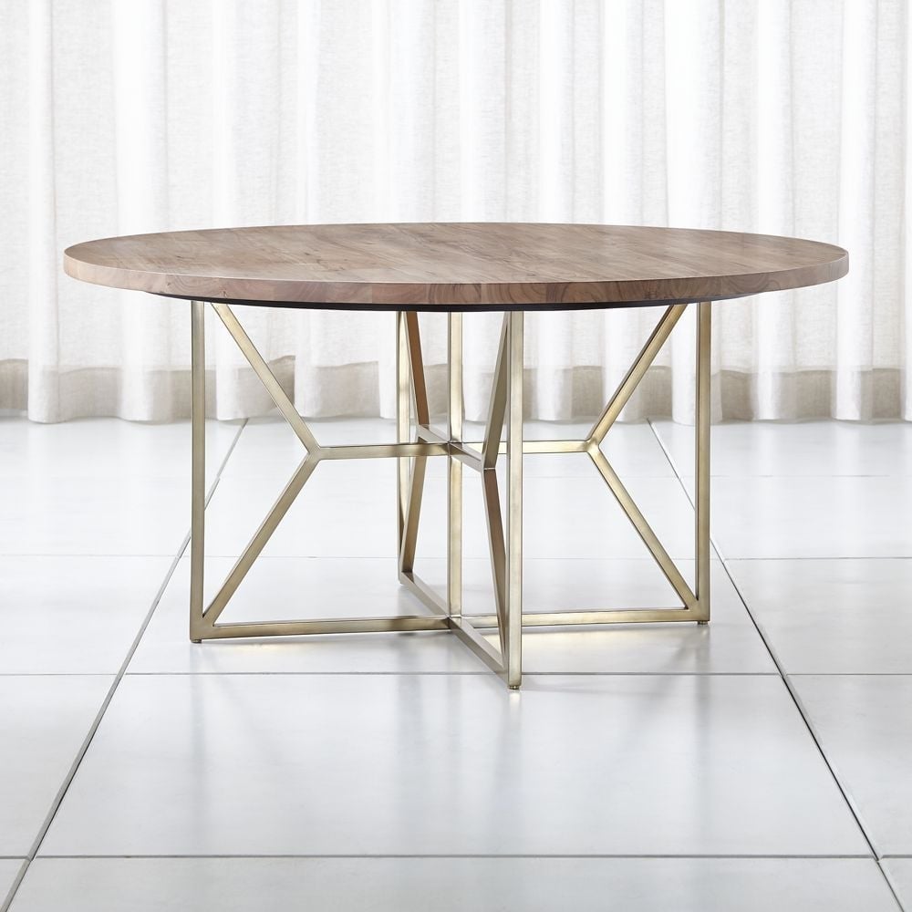 Hayes 60" Round Acacia Dining Table - Image 1