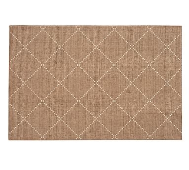 Joey Handwoven Outdoor Rug, 8 x 10', Earth/Natural - Image 1