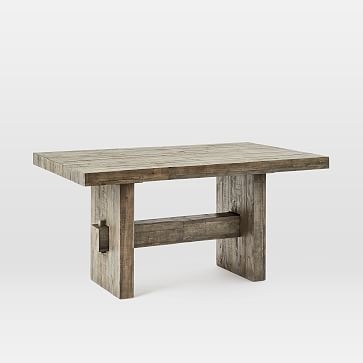 Emmerson Dining Table 62", Stone Gray Pine - Image 1