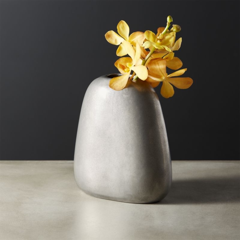 Ellipse Small Silver Vase - Image 3
