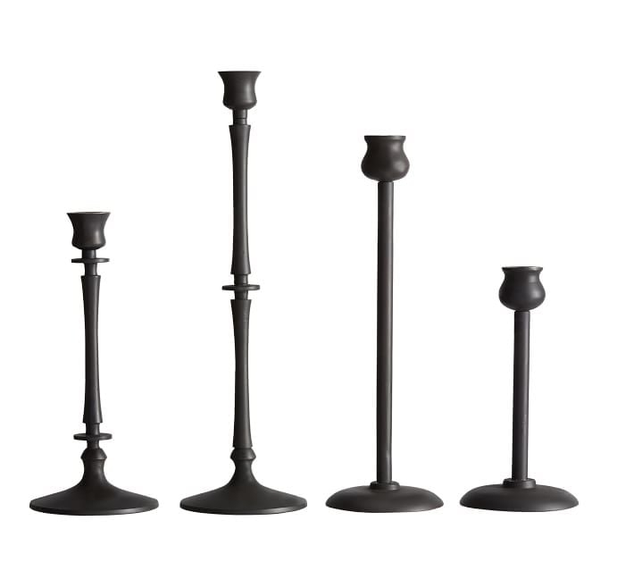 Booker Candleholders, Bronze Tapers, Set Of 4 - Image 0