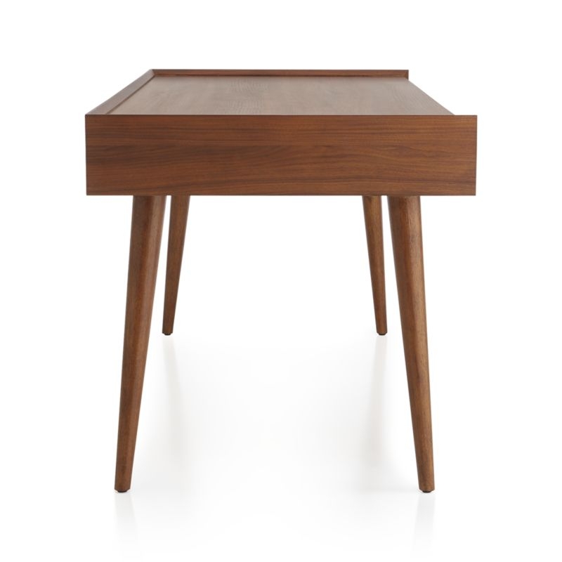 Tate 60" Walnut Desk with Power Outlet SHIP September - Image 4