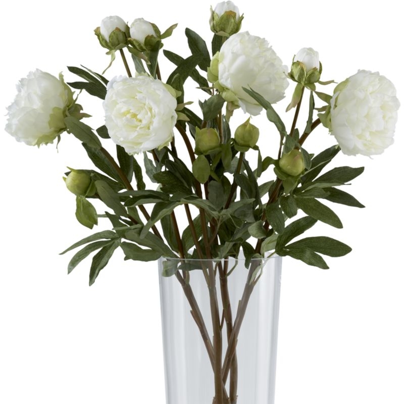 Artificial White Peony Flower Stem - Image 7