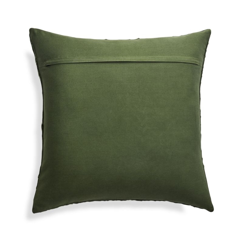 Fiola Green Velvet Pillow with Down-Alternative Insert 18" - Image 5
