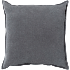 Cotton Velvet Pillow - 20x20" - Down Insert - Image 0