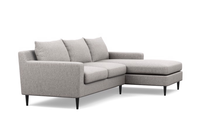 SLOAN Sectional Sofa with Right Chaise - Earth Cross Weave-108" - Image 1