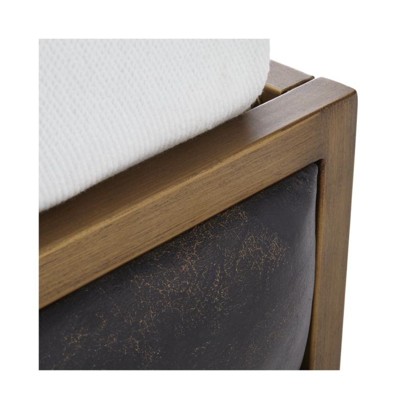 Oxford Leather Queen Bed - Image 6