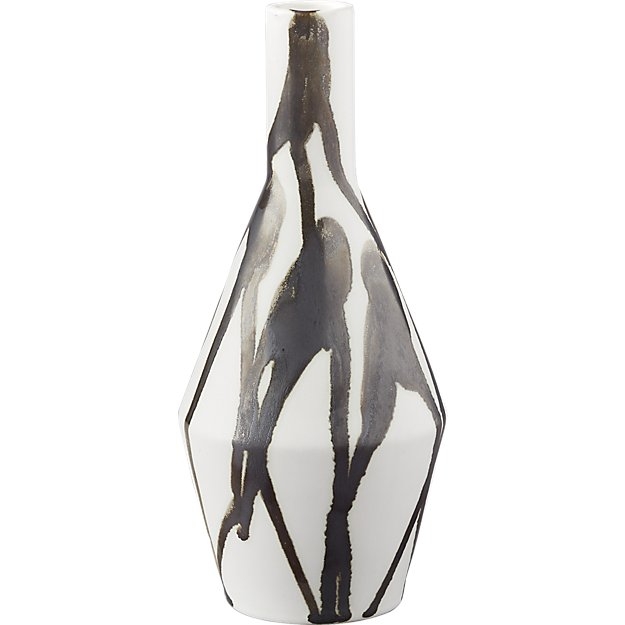 fritz black and white vase - Image 0