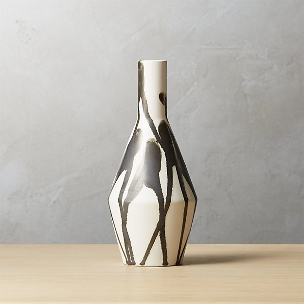 fritz black and white vase - Image 1