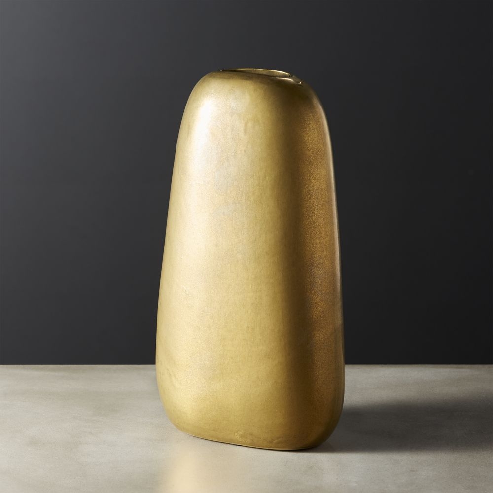 Ellipse Large Gold Vase - Image 0