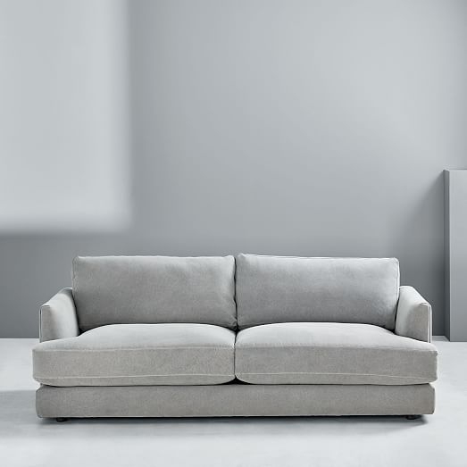 Haven Sofa, Performance Washed Canvas, Gray - Image 2