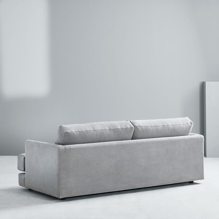 Haven Sofa, Performance Washed Canvas, Gray - Image 4