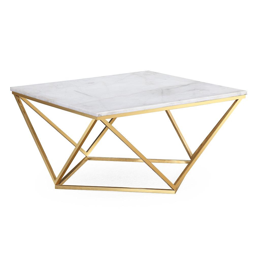 Rebecca White Marble Coffee Table - Image 0