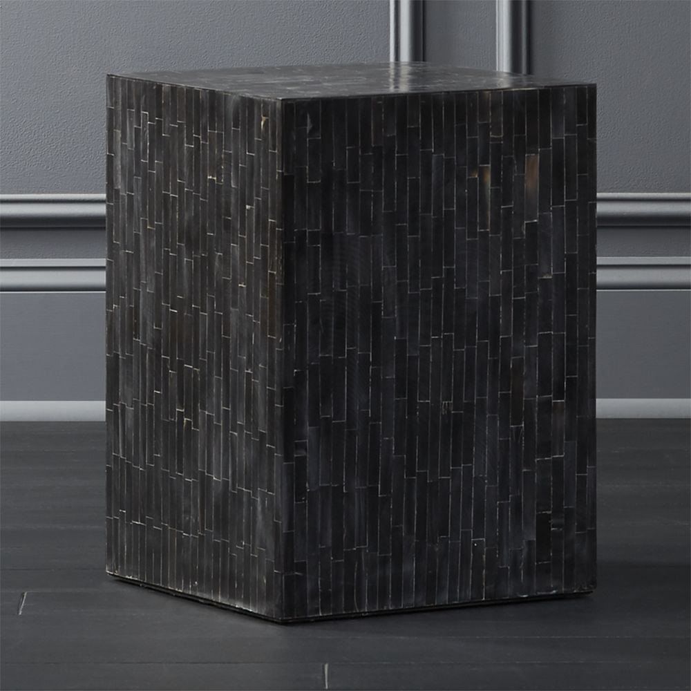 Quad Horn Inlay Side Table - Image 0