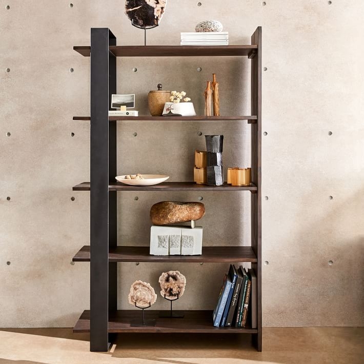 Logan Bookshelf - Tall - Smoked Brown - Image 2