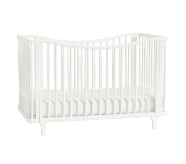 Dawson Scoop Crib, Simply White, In-Home Delivery - Image 1