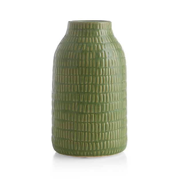 Verde 8" Green Vase - Image 1