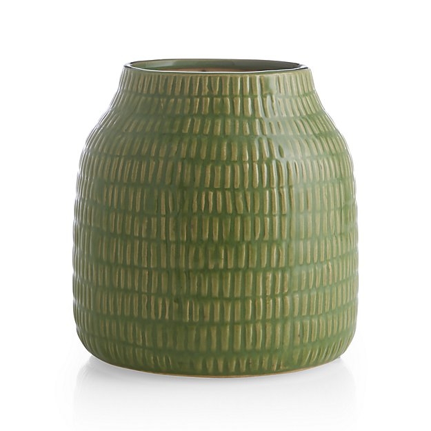 Verde 6" Green Vase - Image 1