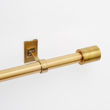 Oversized Metal Rod, 108"-144", Antique Brass - Image 1