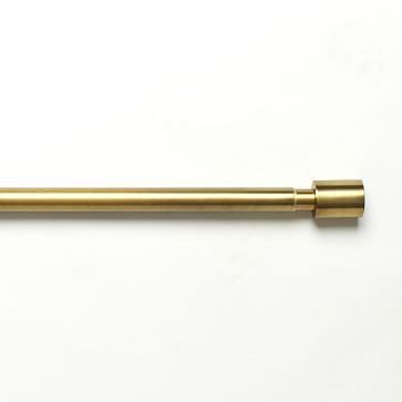Oversized Metal Rod, 28"-48", Antique Brass - Image 1
