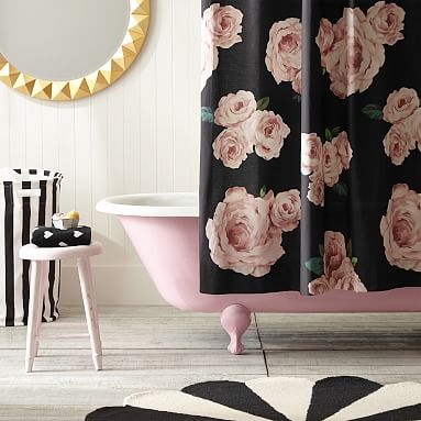 The Emily &amp; Meritt Bed Of Roses Shower Curtain Multi - Image 0