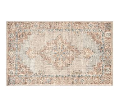 Finn Hand-Knotted Wool Rug, 5 x 8', Blue Multi - Image 1