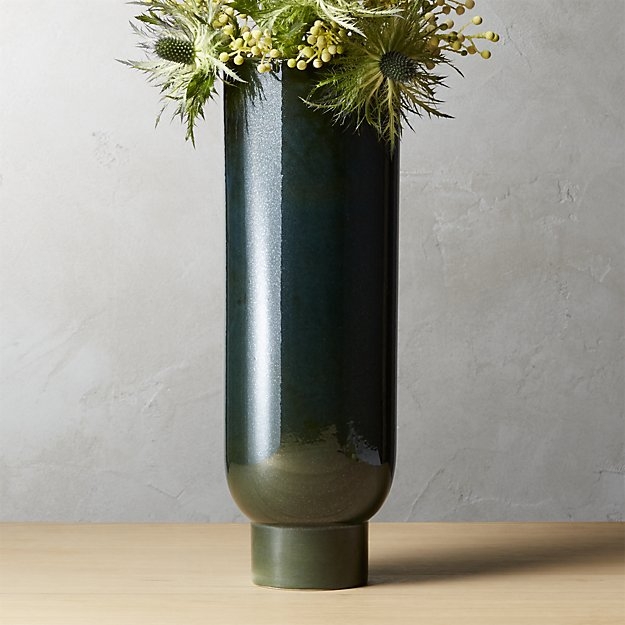 canopy large dark green vase - Image 1