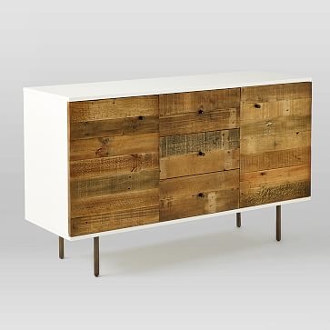 Reclaimed Wood + Lacquer Buffet, Amber Wash - Image 1