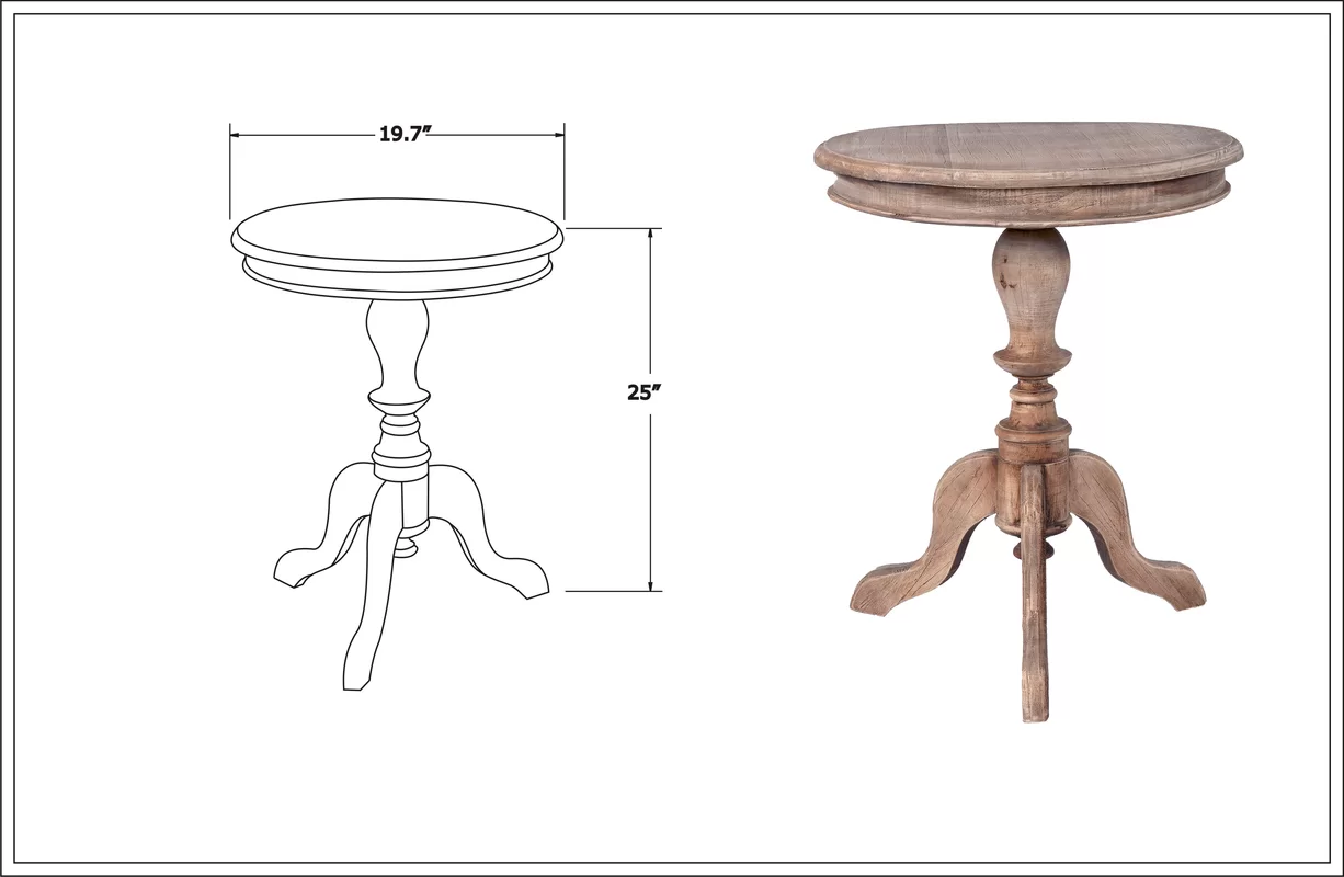 ROLLINGWOOD PEDESTAL TABLE - Image 2