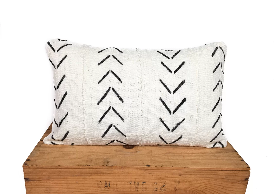 Craney Mud Cloth Pillow Cover - 12'' H x 19'' W - Image 0