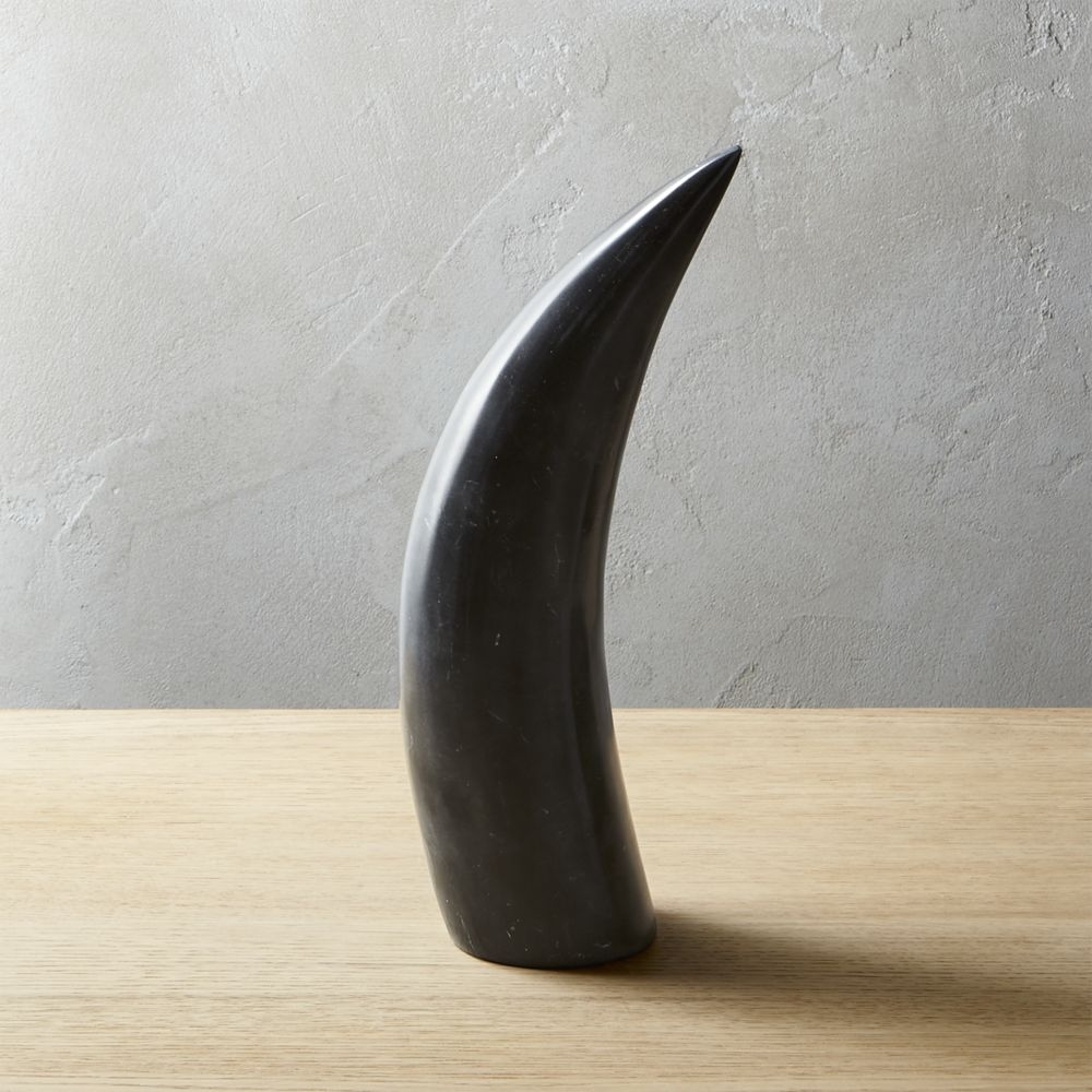Small Black Marble Horn - Image 0