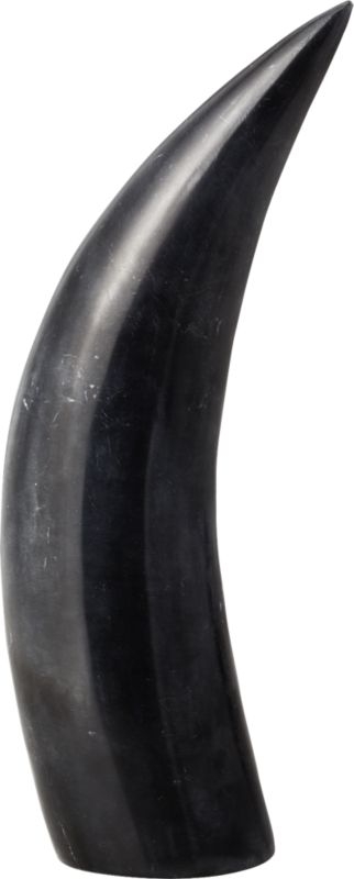 Large White Marble Horn - Image 2