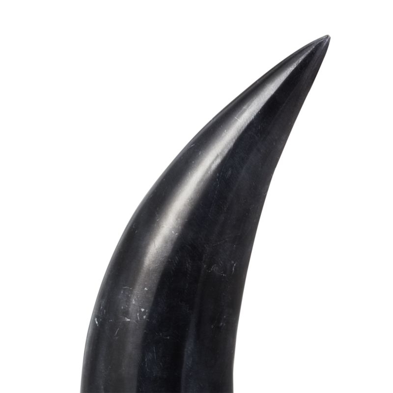 Large White Marble Horn - Image 3