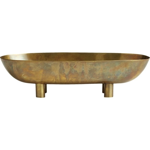 gleam brass footed bowl - 2.75H - Image 0