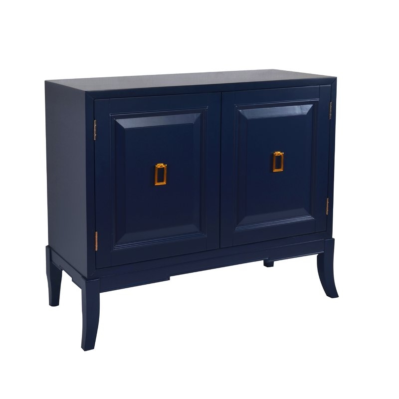 Mettler 2 Door Accent Cabinet - Navy Blue - Image 1